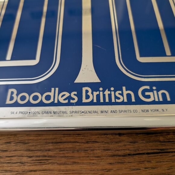 VINTAGE RARE BOODLES BRITISH Dry GIN Mirror Famous Men of History 20”x16” - Picture 12 of 13